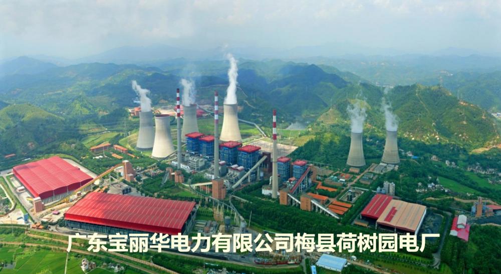 全國(guó)規(guī)模最大的資源綜合利用電廠(chǎng)——梅縣荷樹(shù)園電廠(chǎng)，由上市公司廣東寶麗華新能源股份有限公司（股票簡(jiǎn)稱(chēng)“寶新能源”）投資建設(shè)，總裝機(jī)147萬(wàn)千瓦，總投資65億元。2016年發(fā)電量72億度，供電量68.8億度，實(shí)現(xiàn)工業(yè)總產(chǎn)值34億元。
